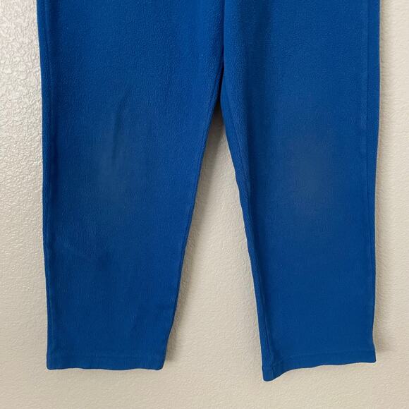 Patagonia Pants Kids Medium 10 Royal Blue Fleece Straight Leg Pull On Ski Snow - Picture 5 of 10